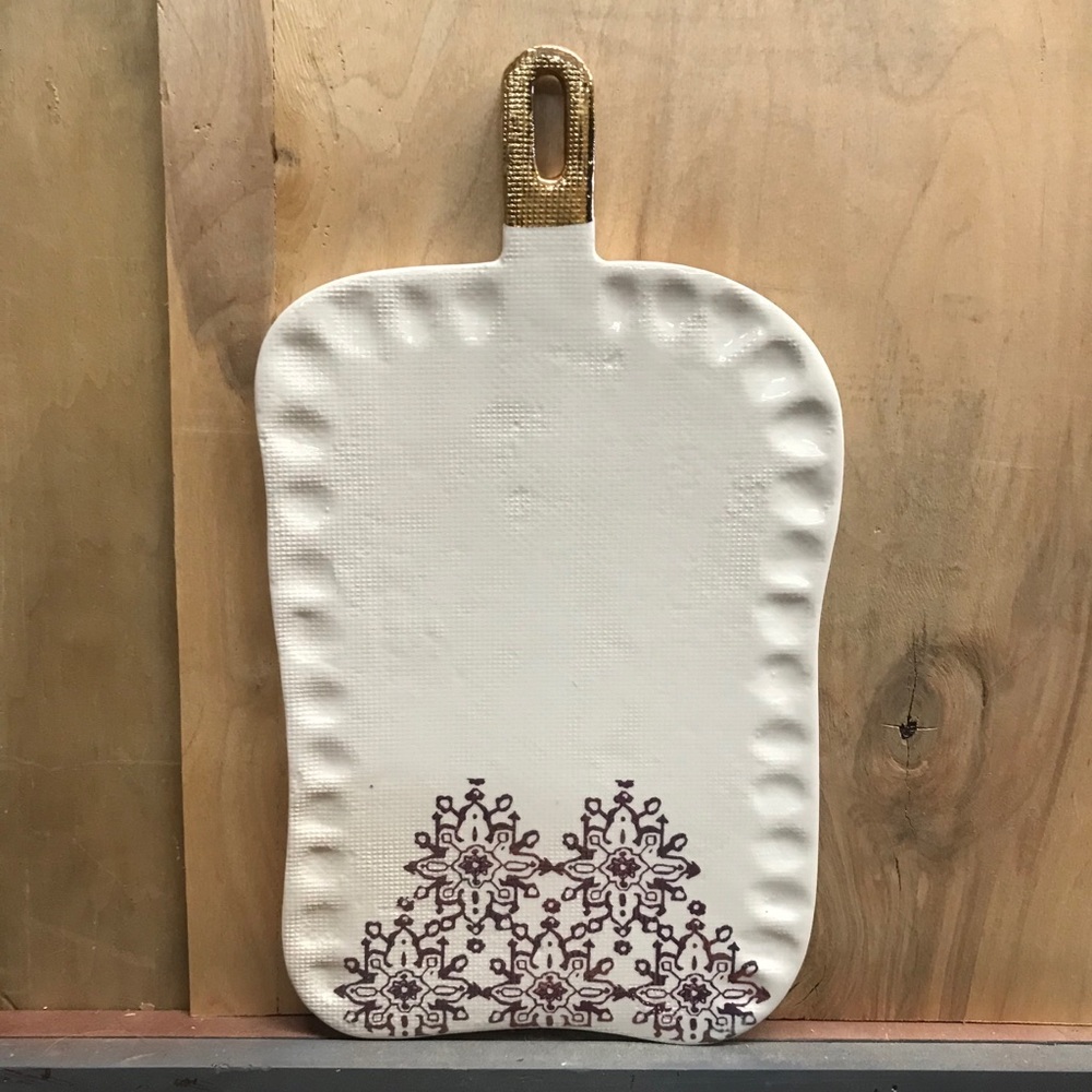 Anthropologie ceramic cheese board